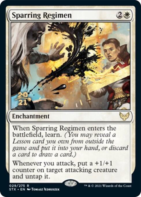 Sparring Regimen (29) [Prerelease Cards]