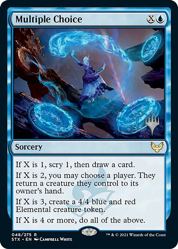 Multiple Choice (48) [Strixhaven: School of Mages Promos]