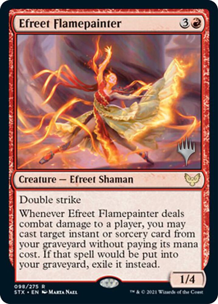 Efreet Flamepainter (98) [Strixhaven: School of Mages Promos]