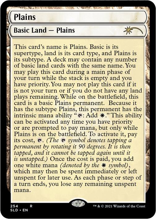 Plains (254) (Full-Text Lands) [Secret Lair Drop]