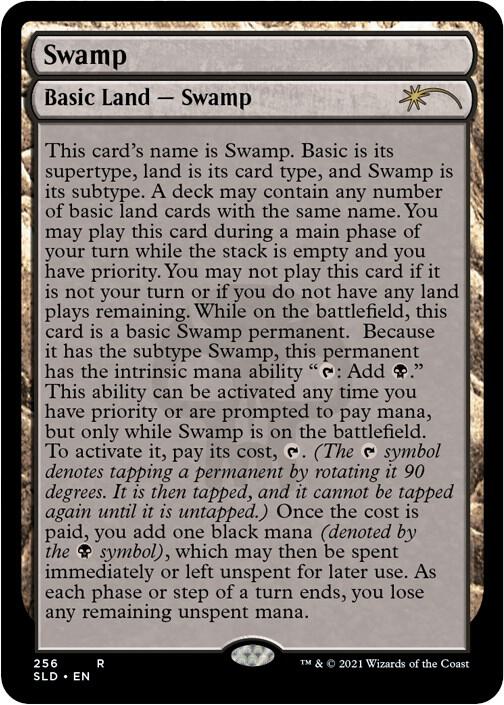 Swamp (256) (Full-Text Lands) [Secret Lair Drop]