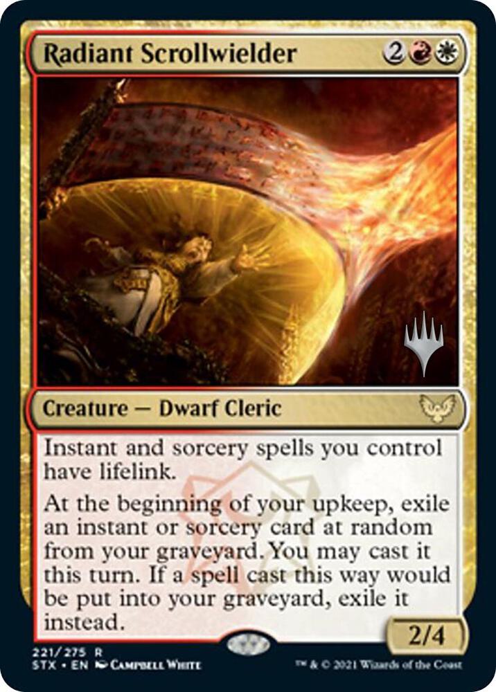 Radiant Scrollwielder (221) [Strixhaven: School of Mages Promos]