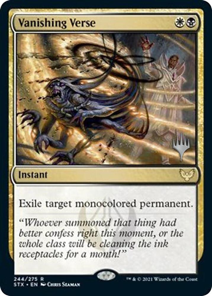 Vanishing Verse (244) [Strixhaven: School of Mages Promos]