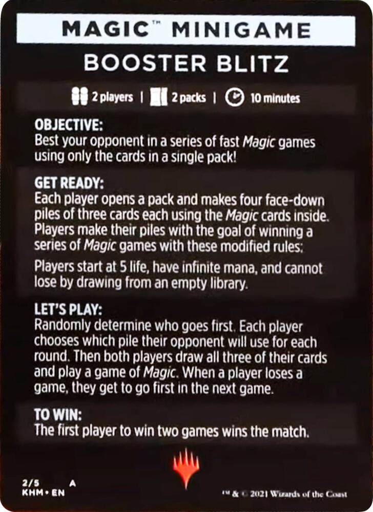 Magic Minigame: Booster Blitz (2) [Kaldheim]