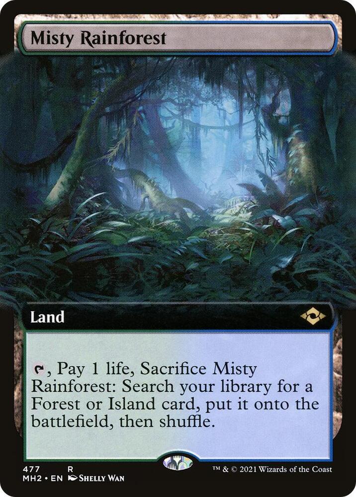 Misty Rainforest (Extended Art) (477) [Modern Horizons 2] [Extended Art]