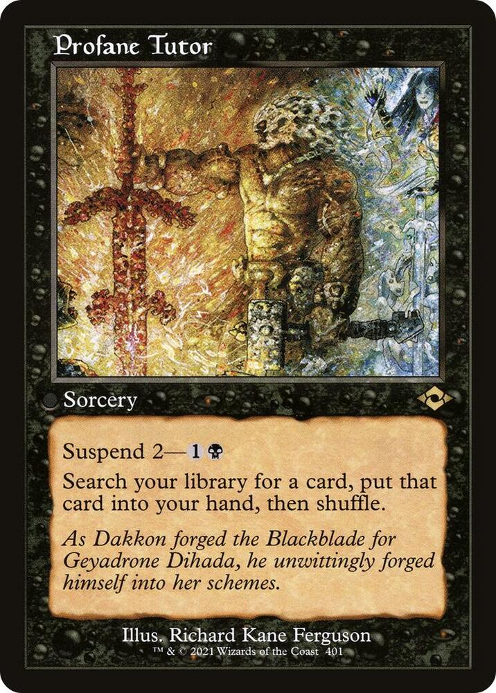 Profane Tutor (Retro Frame) (401) [Modern Horizons 2]