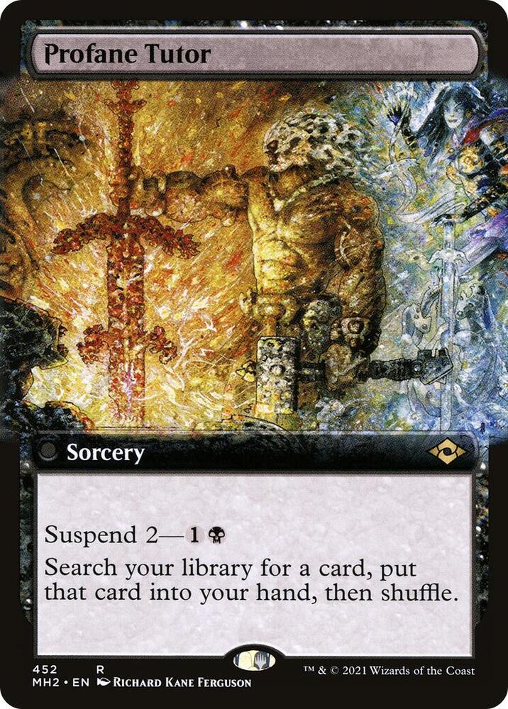 Profane Tutor (Extended Art) (452) [Modern Horizons 2] [Extended Art]