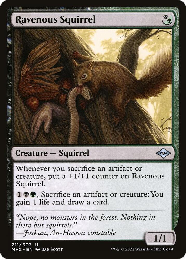 Ravenous Squirrel (211) [Modern Horizons 2]