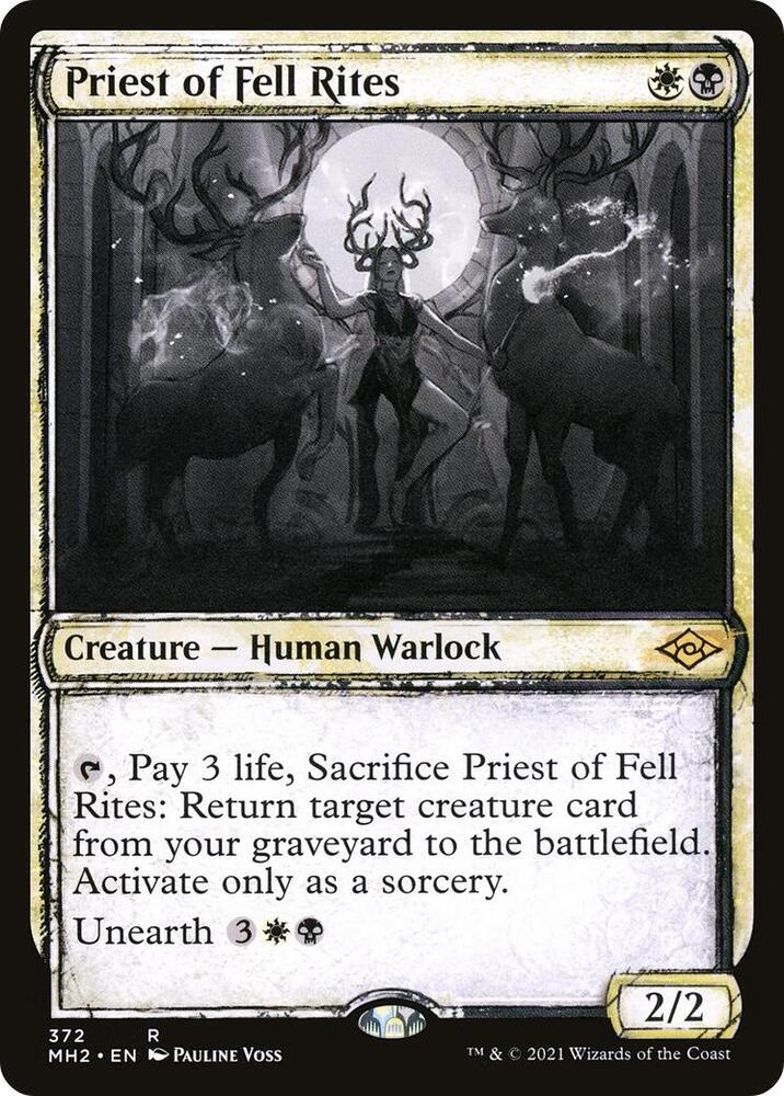 Priest of Fell Rites (Showcase) (372) [Modern Horizons 2] [Showcase]