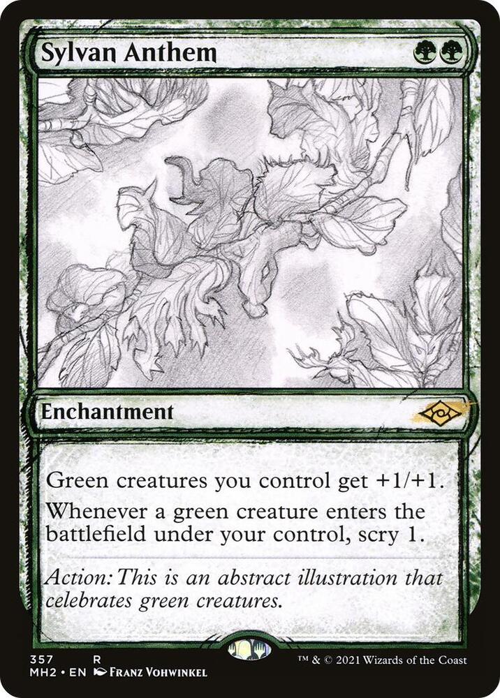 Sylvan Anthem (Showcase) (357) [Modern Horizons 2] [Showcase]