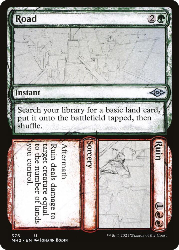 Road // Ruin (Showcase) (376) [Modern Horizons 2] [Showcase]