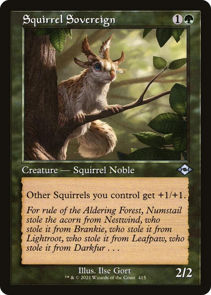 Squirrel Sovereign (Retro Frame) (415) [Modern Horizons 2]