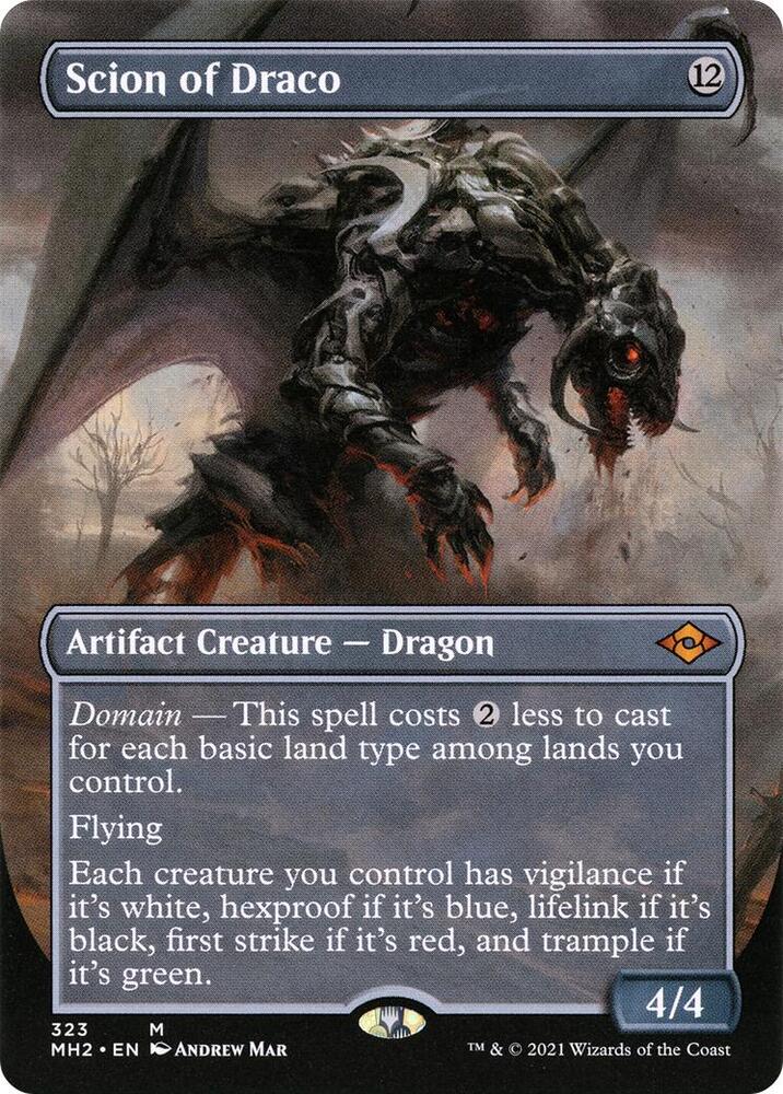Scion of Draco (Borderless) (323) [Modern Horizons 2] [Borderless]