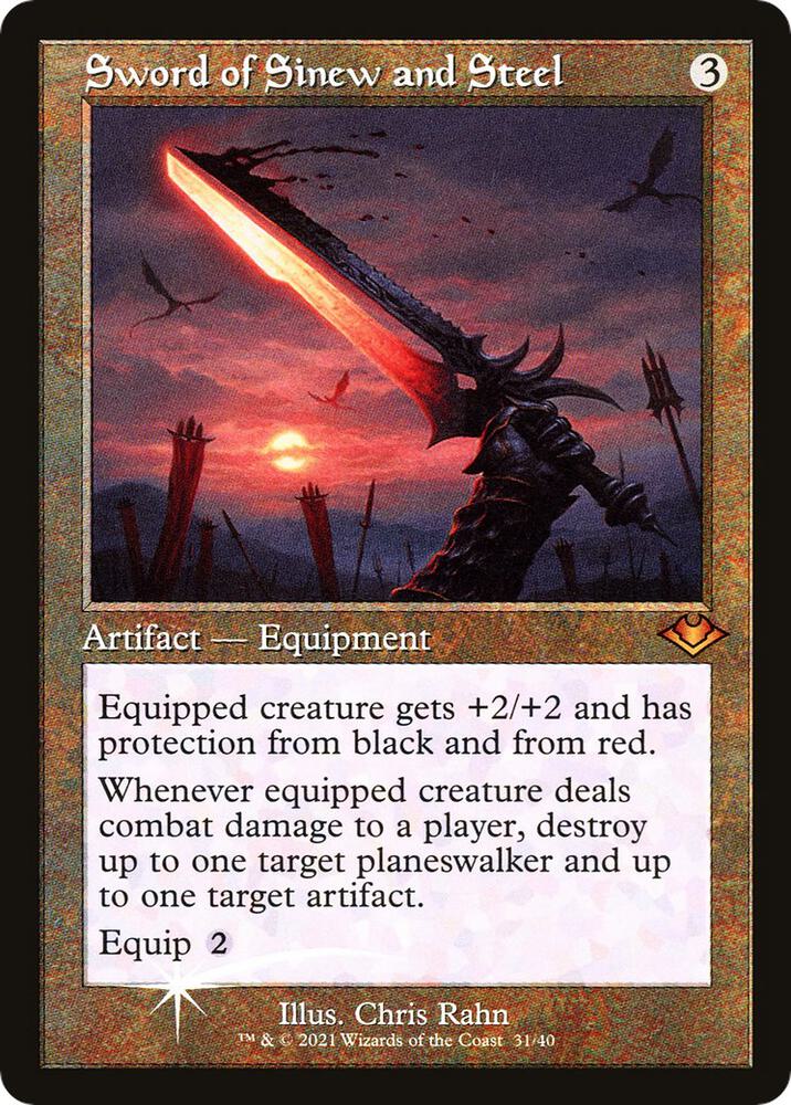 Sword of Sinew and Steel (Retro Frame) (31) [Modern Horizons]