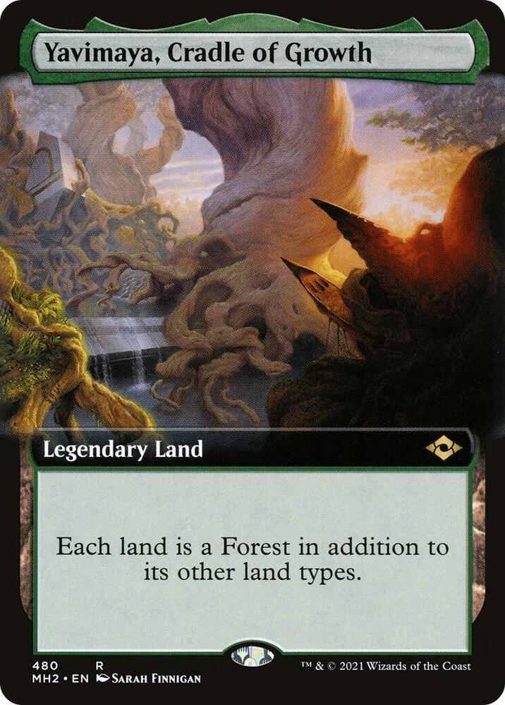 Yavimaya, Cradle of Growth (Extended Art) (480) [Modern Horizons 2] [Extended Art]
