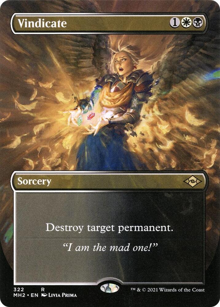 Vindicate (Borderless) (322) [Modern Horizons 2] [Borderless]