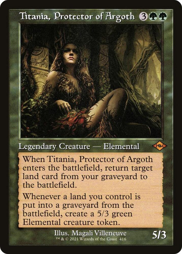 Titania, Protector of Argoth (Retro Frame) (416) [Modern Horizons 2]