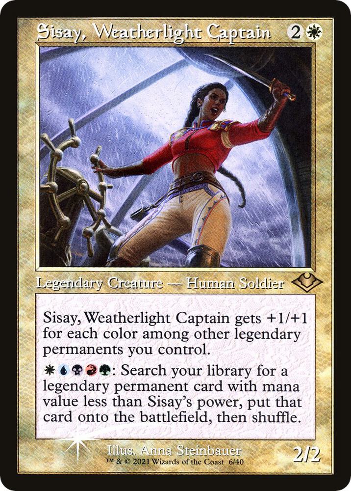 Sisay, Weatherlight Captain (Retro Frame) (6) [Modern Horizons]