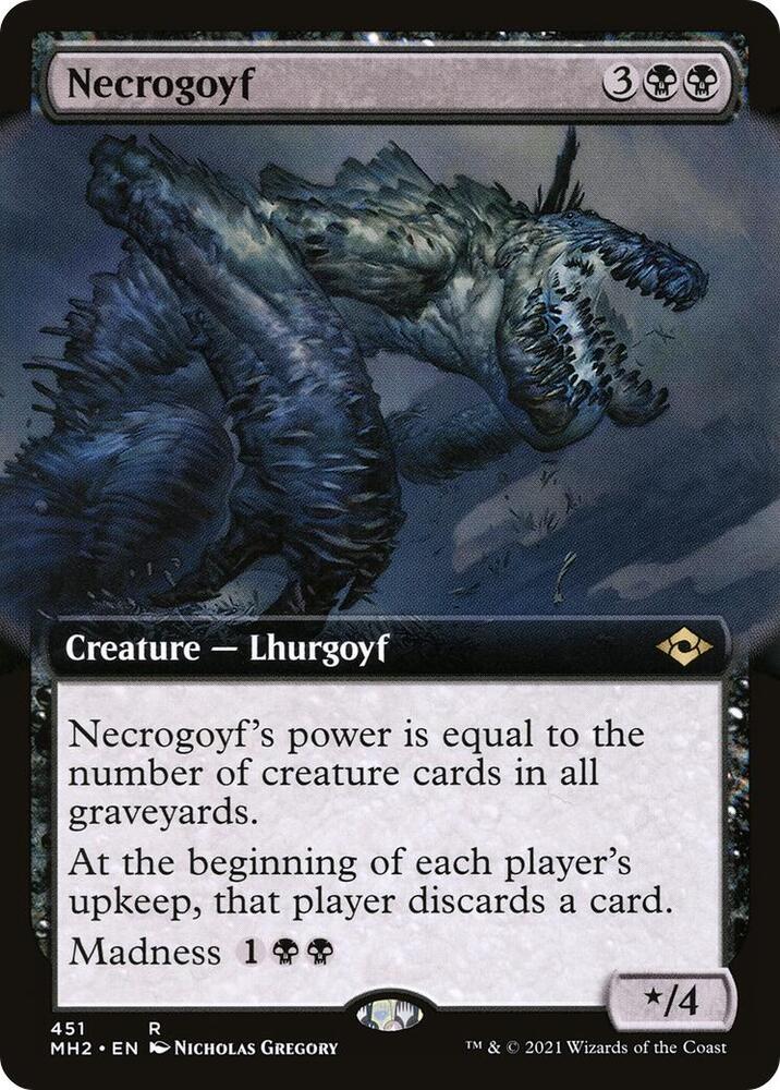 Necrogoyf (Extended Art) (451) [Modern Horizons 2] [Extended Art]