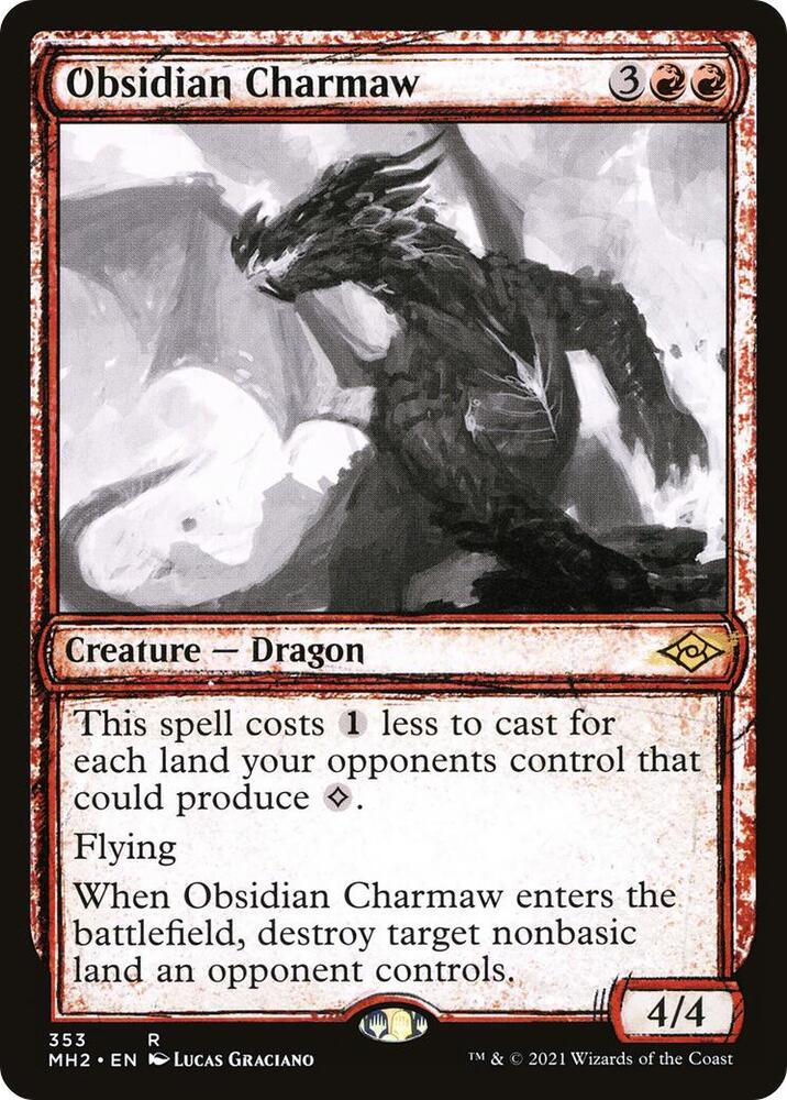 Obsidian Charmaw (Showcase) (353) [Modern Horizons 2] [Showcase]