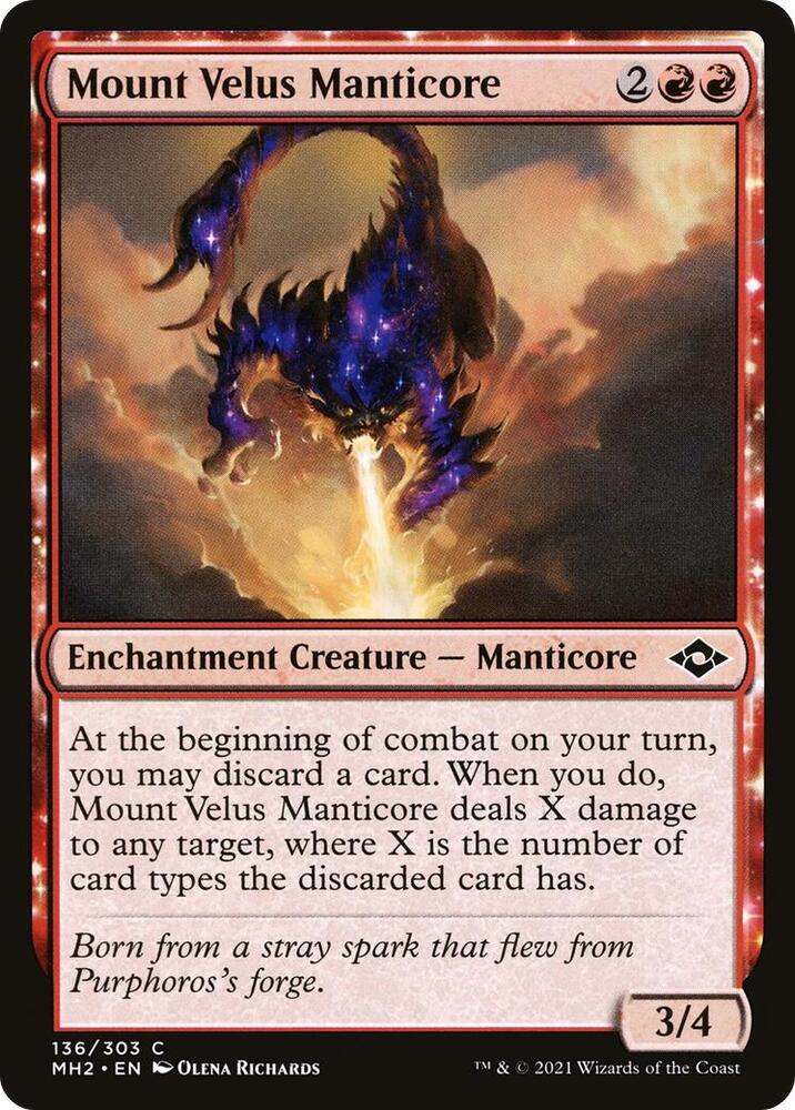 Mount Velus Manticore (136) [Modern Horizons 2]