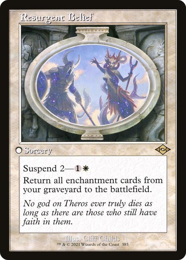 Resurgent Belief (Retro Frame) (385) [Modern Horizons 2]