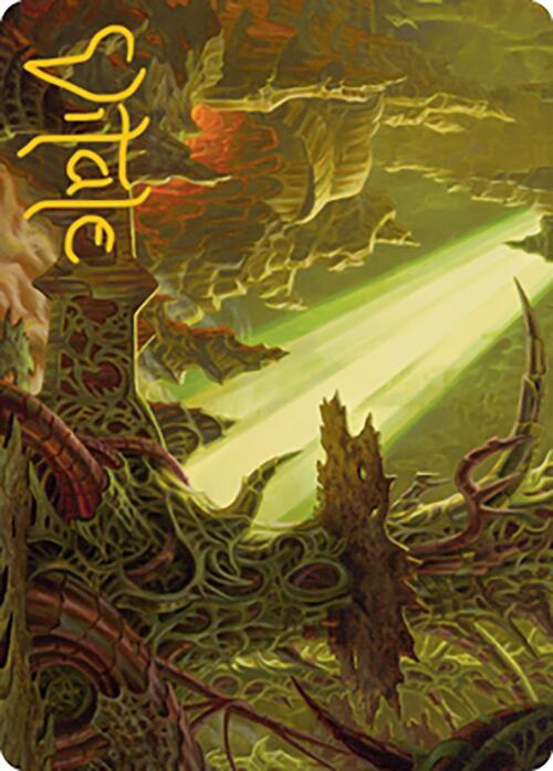 Darkmoss Bridge Art Card (Gold-Stamped Signature) (72) [Modern Horizons 2 Art Series]