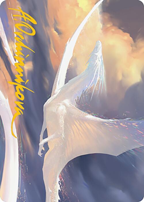 Timeless Dragon Art Card (Gold-Stamped Signature) (9) [Modern Horizons 2 Art Series]