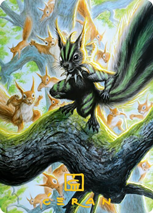 Chatterfang, Squirrel General Art Card (67/81) (Gold-Stamped Signature) [Modern Horizons 2 Art Series]