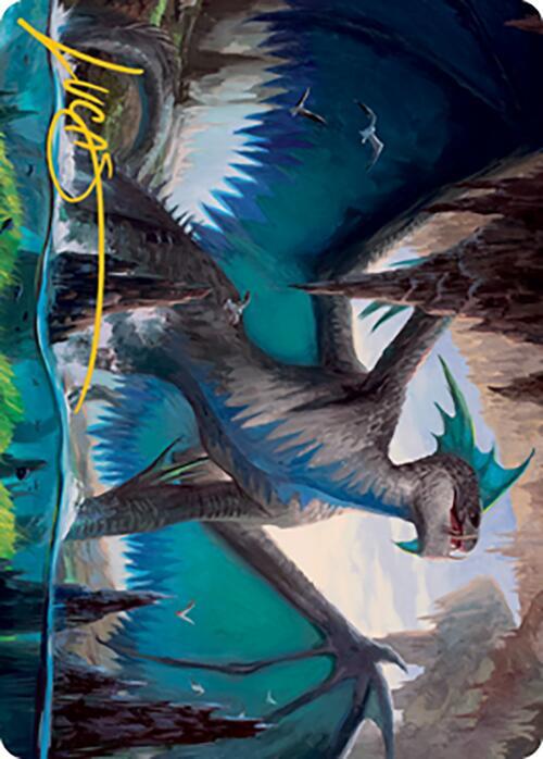 Murktide Regent Art Card (Gold-Stamped Signature) (20) [Modern Horizons 2 Art Series]