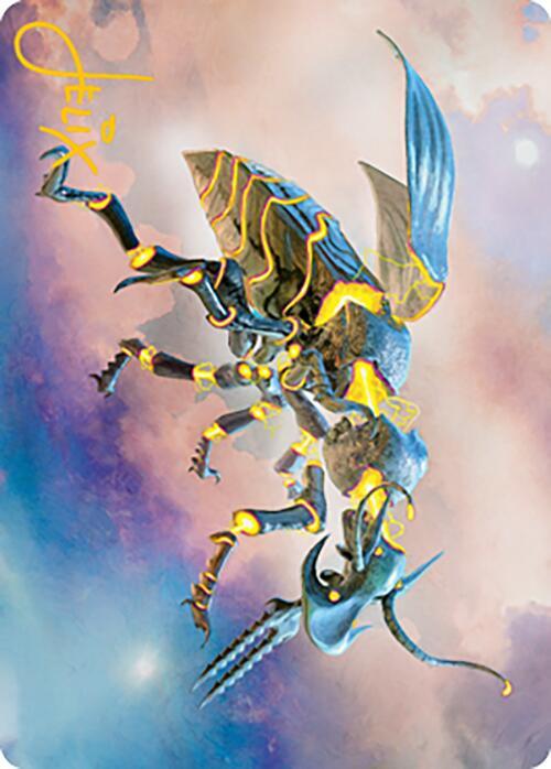Zabaz, the Glimmerwasp Art Card (Gold-Stamped Signature) (65) [Modern Horizons 2 Art Series]