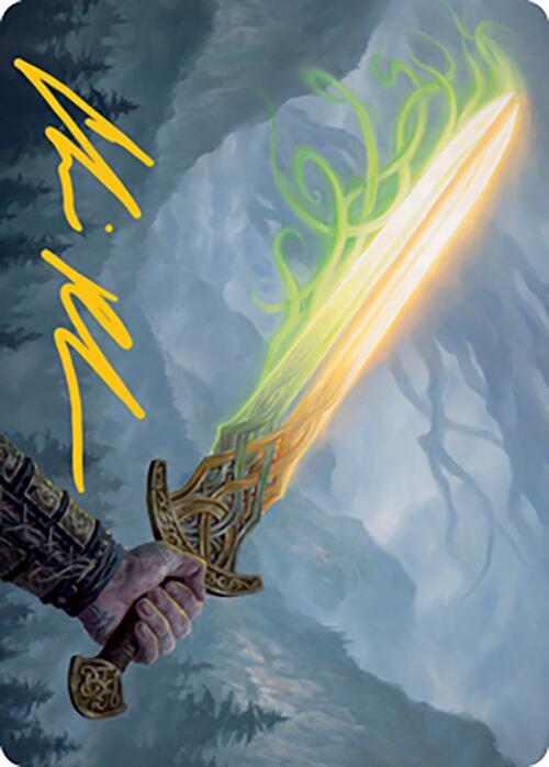 Sword of Hearth and Home Art Card (Gold-Stamped Signature) (64) [Modern Horizons 2 Art Series]