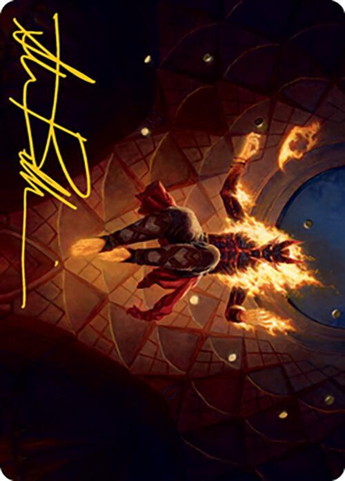 Yusri, Fortune's Flame Art Card (Gold-Stamped Signature) (60) [Modern Horizons 2 Art Series]