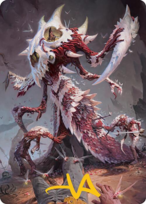 Grist, the Hunger Tide Art Card (56/81) (Gold-Stamped Signature) [Modern Horizons 2 Art Series]