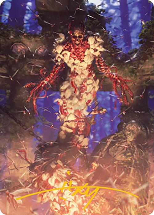 Grist, the Hunger Tide Art Card (55/81) (Gold-Stamped Signature) [Modern Horizons 2 Art Series]