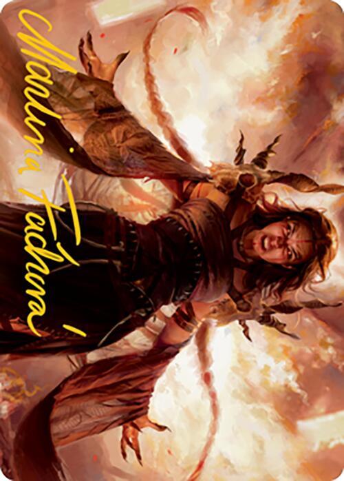 Dragon's Rage Channeler Art Card (Gold-Stamped Signature) (35) [Modern Horizons 2 Art Series]