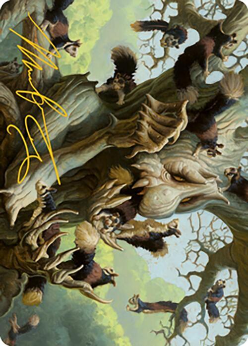 Scurry Oak Art Card (Gold-Stamped Signature) (40) [Modern Horizons 2 Art Series]