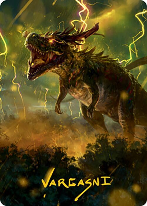 Thrasta, Tempest's Roar Art Card (42/81) (Gold-Stamped Signature) [Modern Horizons 2 Art Series]
