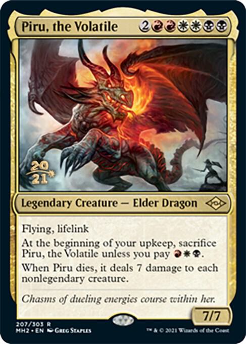 Piru, the Volatile (207) [Prerelease Cards]