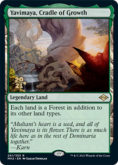 Yavimaya, Cradle of Growth (261) [Prerelease Cards]