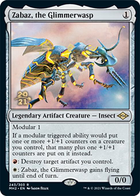 Zabaz, the Glimmerwasp (243) [Prerelease Cards]