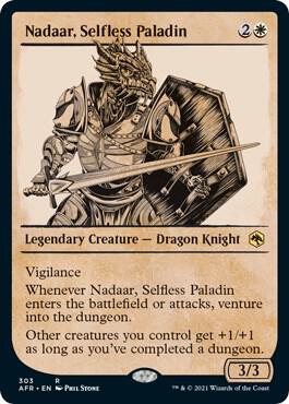 Nadaar, Selfless Paladin (Showcase) (303) [Adventures in the Forgotten Realms] [Showcase]
