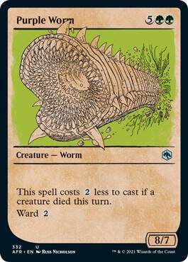 Purple Worm (Showcase) (332) [Adventures in the Forgotten Realms] [Showcase]