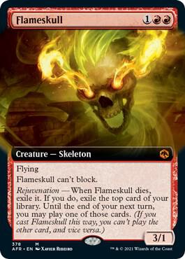 Flameskull (Extended Art) (378) [Adventures in the Forgotten Realms] [Extended Art]