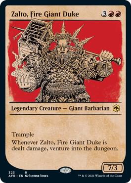 Zalto, Fire Giant Duke (Showcase) (323) [Adventures in the Forgotten Realms] [Showcase]