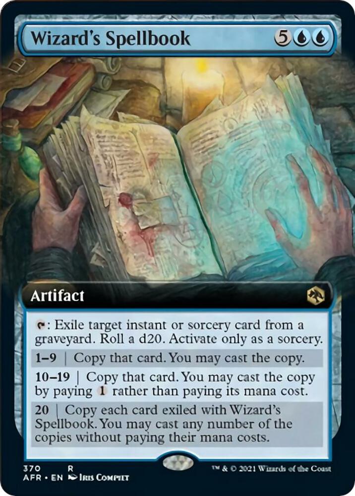Wizard's Spellbook (Extended Art) (370) [Adventures in the Forgotten Realms] [Extended Art]