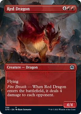 Red Dragon (Borderless) (294) [Adventures in the Forgotten Realms] [Borderless]