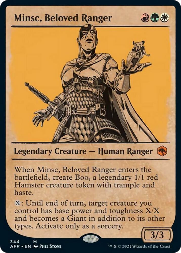 Minsc, Beloved Ranger (Showcase) (344) [Adventures in the Forgotten Realms] [Showcase]
