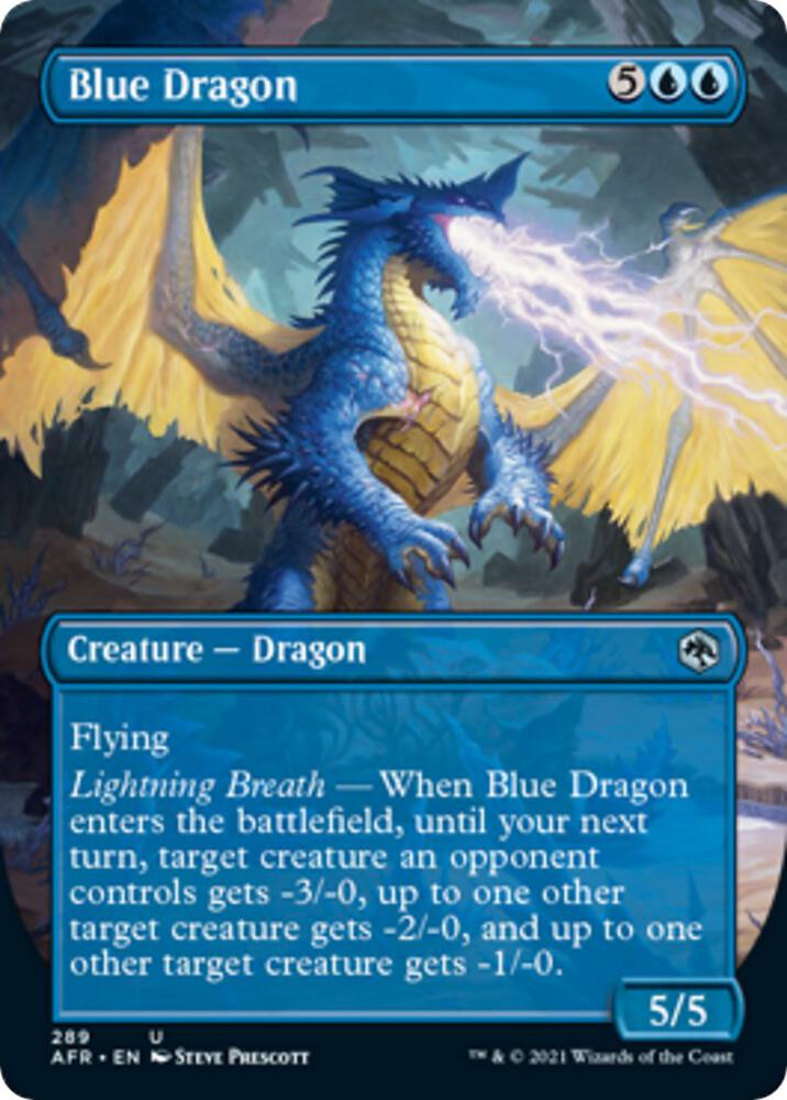 Blue Dragon (Borderless) (289) [Adventures in the Forgotten Realms] [Borderless]