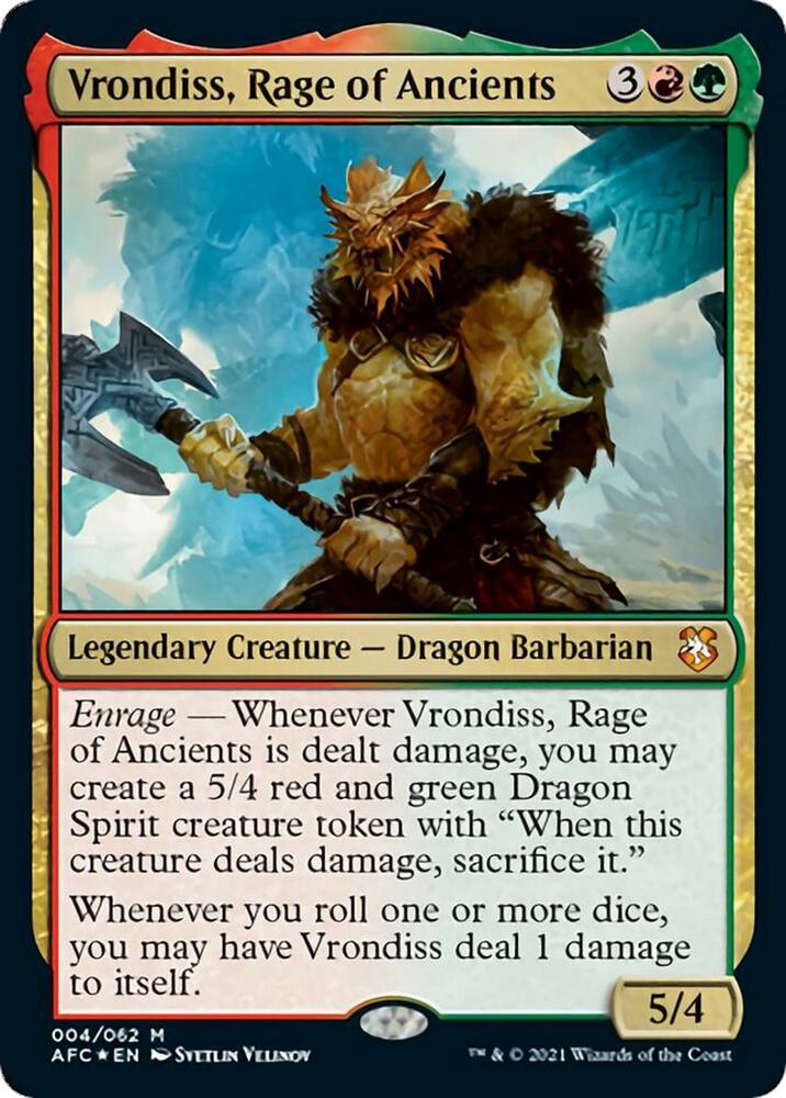 Vrondiss, Rage of Ancients (4) [Forgotten Realms Commander]